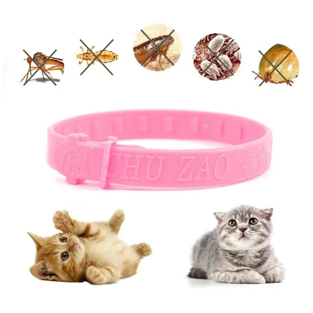 #63 Cute Cat Flea Parasites Reflective pet Mosquito Repellent Collar Size